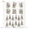 zające wielkanocne, vintage, retro, Wielkanoc, wiosna, zając, królik, króliki, pisanka, pisanki, jajka, dom, domek, wioska, miniatura, miniatury, easter bunny, Easter, spring, bunny, rabbit, rabbits, Easter egg, eggs, house, cottage, village